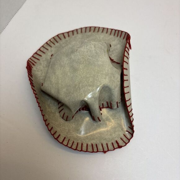 1930a CELLULOID KEWPIE TYPE DOLL SHOT GLASS  HOLDER GRAY OVERALLS SIDEWARD EYES - Picture 11 of 12